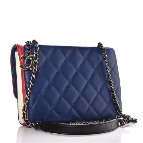 chanel tricolor bag|chanel lambskin bag.